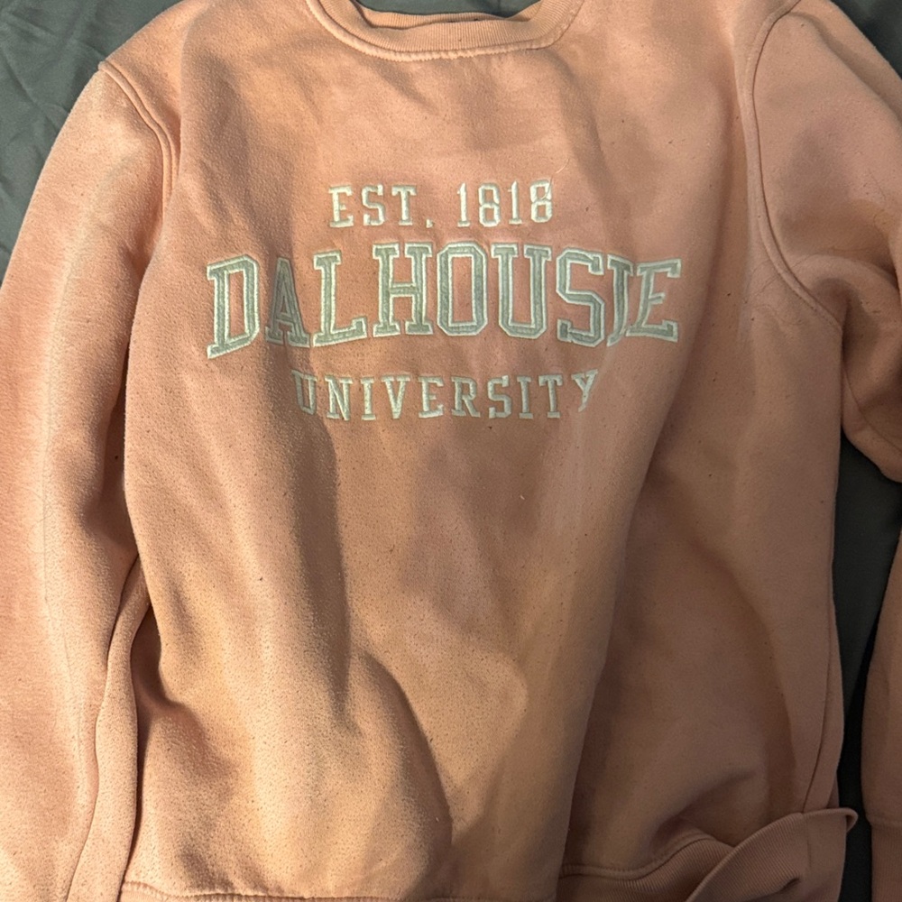 Varsity Women's Sweater in Peach